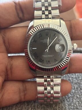 Rolex Stainless Steel Watch - Gray Dial